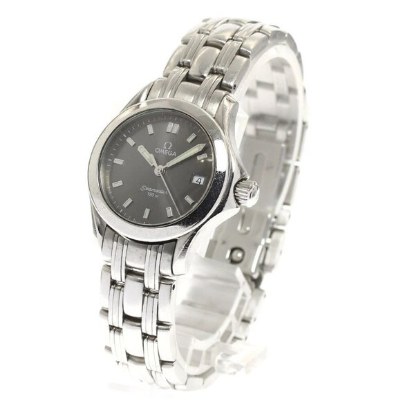 OMEGA Seamaster120 2581.43 Date gray Dial Quartz Ladies Watch - Picture 3 of 12